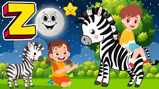 Z Is For Zebra  ABC song From A to Z I ABC Song For Children  abc song I Kidsongs  Kids Songs [upl. by Rawdan290]