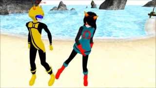 MMD  Homestuck Latula x Mituna  Gangnam Style [upl. by Notsecnirp575]