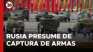 RUSIA presume de la captura de armas y tanques de OCCIDENTE en la guerra en Ucrania [upl. by Imotih]