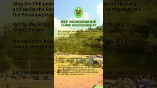 What are the BSP Membership Badge Requirements  follow Scout Oath learn serve and grow [upl. by Atel]