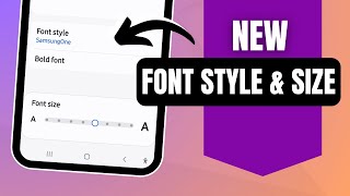 How to Change Font Size and Style on Samsung [upl. by Augusta469]