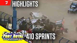 410 Sprints at Port Royal Speedway 4624  Highlights [upl. by Noffihc]