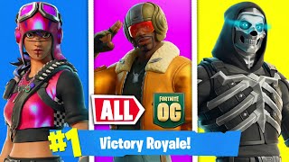 Winning With EVERY Fortnite OG Battle Pass Skin [upl. by Elia]