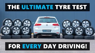 12 of the BEST car tyres for every day driving tested and reviewed [upl. by Eetnod]