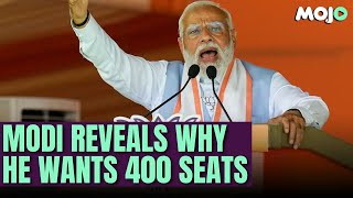 quotModi needs 400 seats so that Congress does not put Babri lockquot  PM Modi slams Congress [upl. by Naliorf]