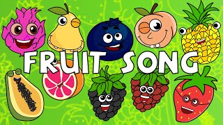 Catchy Fruit Song SingAlong Lyrics Video [upl. by Hannahs]