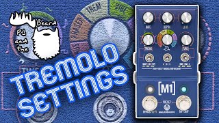 The M1 HighFidelity Modulation Machines Tremolo Settings by Walrus Audio  The Tremolo Series [upl. by Westberg]