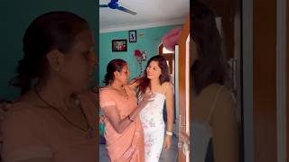 Mammy ka Reaction on my dress 👗😮  Aarti sahu  shorts reaction mom [upl. by Letta]