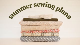 My Summer Sewing Plans  Fabric Haul  SEWING INSPIRATION [upl. by Nyllaf]