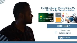 SBI Simply Click Credit Card 💳 Fuel Surcharge Waiver ⛽  sbi creditcard click simply fuel 🤯🤯 [upl. by Koorb]