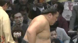 Haru Basho 2012 Day 08 Kyokutenho Harumafuji [upl. by Ayit]