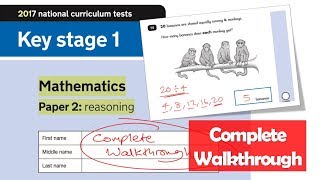 2017 KS1 Maths SATS Paper 2 Reasoning  Complete Walkthrough [upl. by Genna]