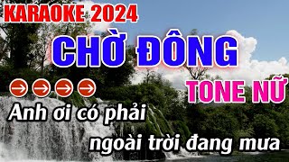 Chờ Đông Karaoke Tone Nữ Karaoke Đăng Khôi  Beat Mới [upl. by Dael816]