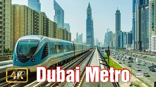 Riding Dubai Metro from Centerpoint to Abu Hail Station 4K30fps [upl. by Anyr]