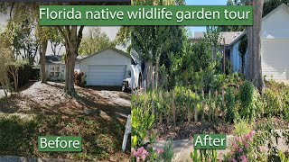 Food forest update  Native wildlife garden tour  Central Florida Zone 10A [upl. by Kipper]