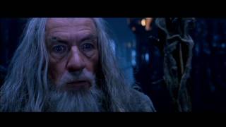 Gandalf vs Saruman HD  Fight Scene from The Fellowship of the Ring [upl. by Kreis]