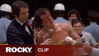 Rocky Balboas Winning Speech  ROCKY II [upl. by Wane743]