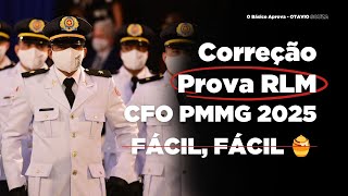 CORREÇÃO CFO PMMG 2025 RACIOCÍNIO LÓGICO E MATEMÁTICO [upl. by Jaymee]