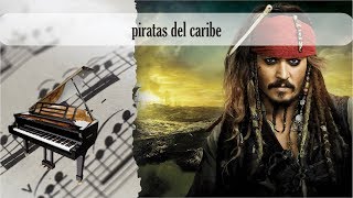 Partitura piratas del caribe Piano [upl. by Dewain]