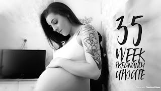 35 WEEK PREGNANCY UPDATE  AMY HARRIS [upl. by Lertram]