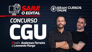 Concurso CGU Saiu o Edital 300 vagas para Auditor e 75 para técnico [upl. by Ellenar139]