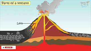 Volcano  Parts of Volcano  Science [upl. by Yesiad393]