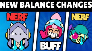 New Balance Changes in Brawl Stars  New Buffs and Nerfs in Brawl Stars [upl. by Prunella]