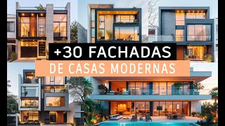 30 FACHADAS MODERNAS de CASAS PEQUEÑAS  FACHADAS BONITAS y sencillas [upl. by Chun]