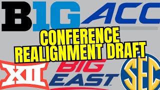 College Athletics Conference Realignment Draft [upl. by Tnayrb]