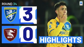 FROSINONESALERNITANA 30 HIGHLIGHTS  Ciociari secure three vital points  Serie A 202324 [upl. by Nosrac]