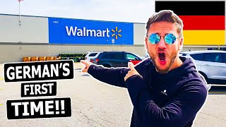 WALMART  Germans First Time amp Reaction Differences to Europe [upl. by Fachan]