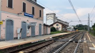 SUONA LA CAMPANELLA ALLONTANARSI DAI BINARI ARRIVA un TRENO DEVIATO da NOVARA [upl. by Bhayani]