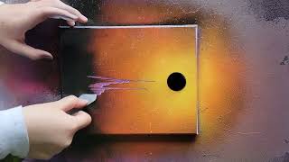 2 Minute Improv Spray Paint Art [upl. by Nivert]