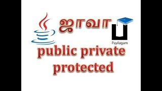 Java in Tamil  public private protected  Payilagam  Java Training in Chennai [upl. by Kirtap]