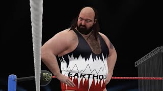 The British Bulldog vs Earthquake  WWF Prime Time Wrestling April 1991 WWE 2K16 Universe [upl. by Yenduhc]