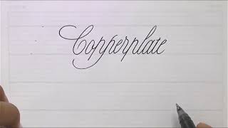 PAScribe Copperplate Script  Monoline [upl. by Canfield]