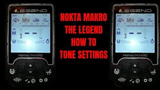 Nokta makro the legend How to Tone settings [upl. by Wiburg]