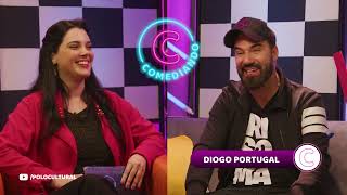 Comediando com Danúbia Lauro  Estréia dia 2207  2000  Entrevista Diogo Portugal [upl. by Asseralc]