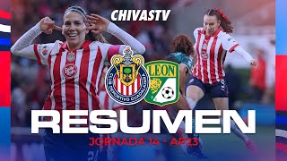 CHIVAS FEMENIL VS LEÓN  EL PALCO DE CHIVASTV  JORNADA 14 APERTURA 2023  LIGA MX [upl. by Emili]