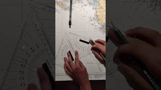 How to plot a course to steer maritime navigation nauticalcharts course sailing shorts [upl. by Onez764]