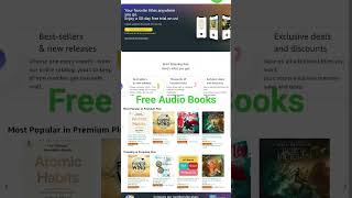 Free Audio Books link in comments youtubeshorts shortsfeed shorts books audiobook audible [upl. by Wallas876]