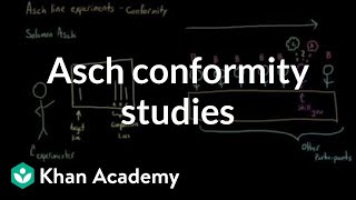 Asch conformity studies Asch line studies  Behavior  MCAT  Khan Academy [upl. by Worsham]