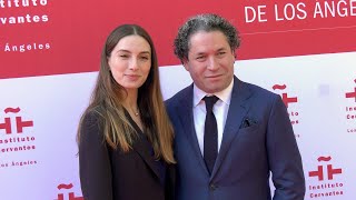 Maria Valverde and Gustavo Dudamel attend the inauguration of the Instituto Cervantes in Los Angeles [upl. by Reniti]