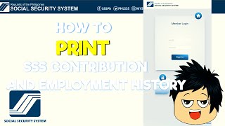 How to Print SSS Contribution and Employment History Online 2024 [upl. by Ursas]