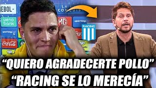 😱LAS EMOCIONANTES PALABRAS DE QUINTERO PARA EL POLLO VIGNOLO  EL AGRADECIMIENTO A RACING🔵⚪️ [upl. by Moraj]