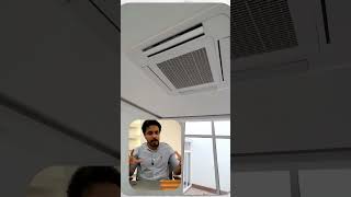 Concealed Ac in False ceiling  Cassette VRF Air Conditioning  interiordesign interior shorts [upl. by Hamas149]