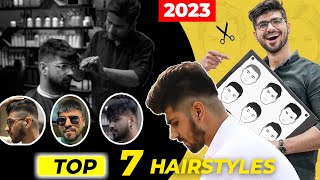 Top 7 Hairstyles for your Face shape  How to identify your face shape  Trending Hair style 2023 [upl. by Atsugua]