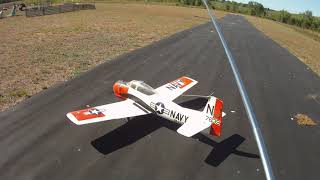 Pica 65 inch RC T28 Super Tigre 75 vintage airplane retracts and large flaps [upl. by Ysnil]