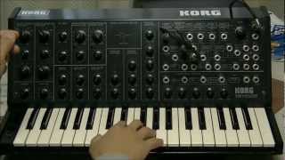 KORG MS20 SOUND Part 26  Modulation Gnerator amp Envelope Generator [upl. by Harilda]