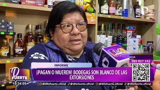 Bodegueros son amenazados de muerte por extorsionadores [upl. by Finny]